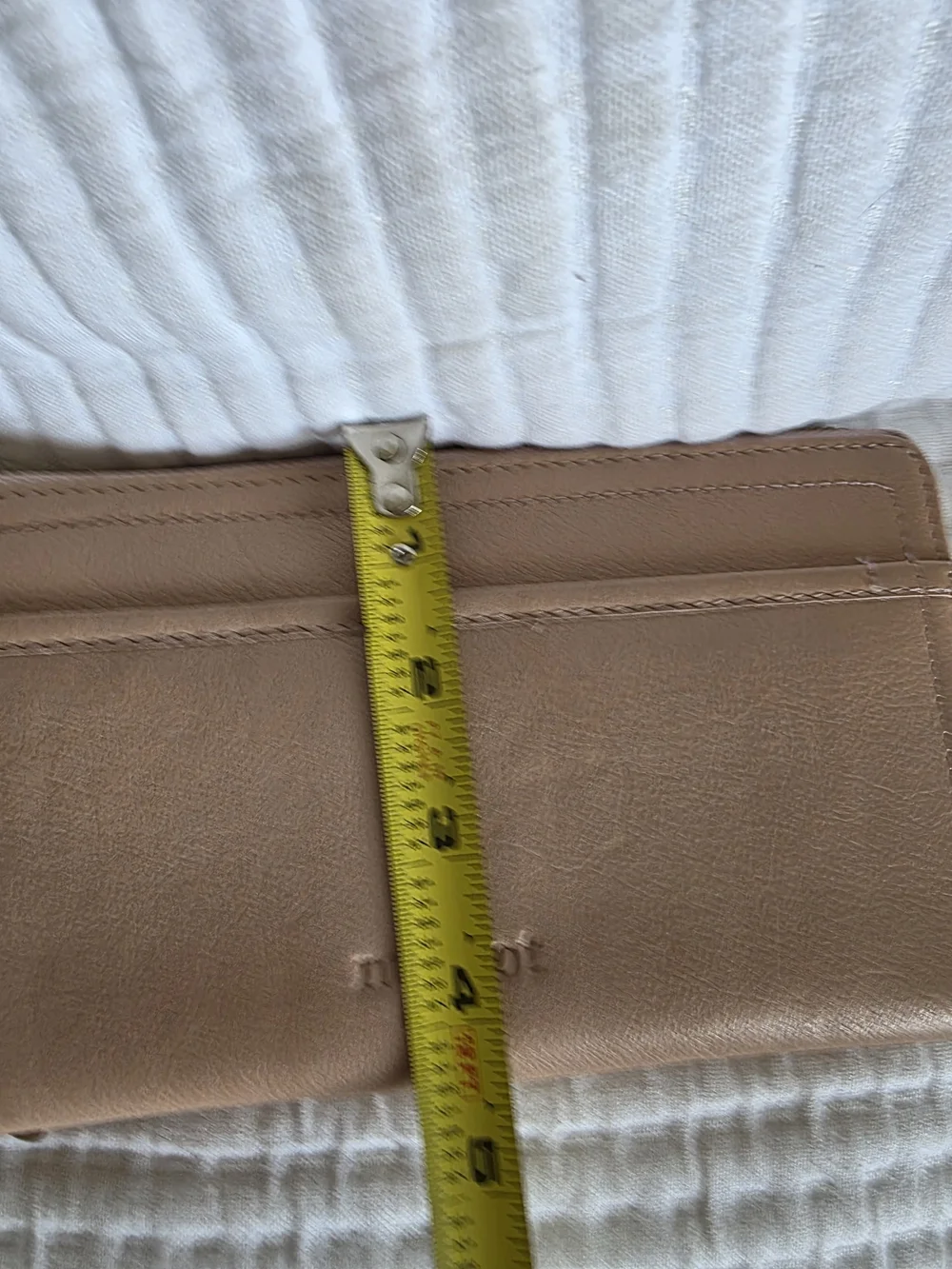 margot Genuine Leather Wristlet Wallet - Nude Pink